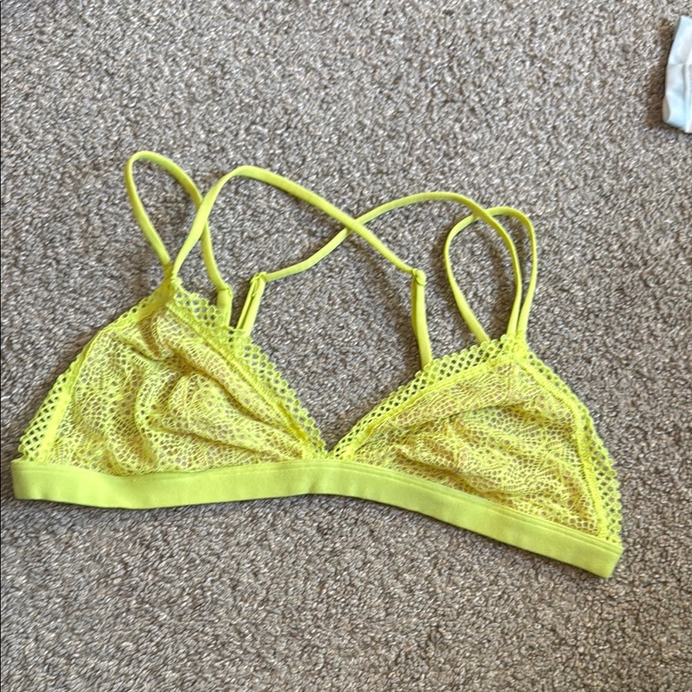 Yellow Lace Bralette